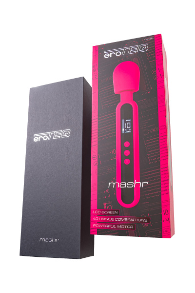 Интимный массажер eroТeq Mashr, силикон, розовый, 23,5 см