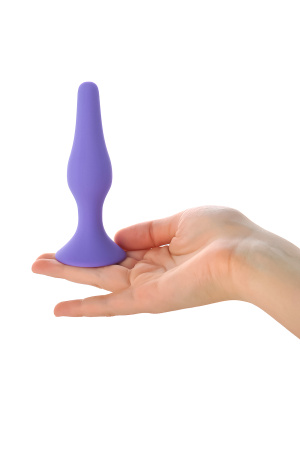 Втулка анальная TOYFA A-Toys, силикон, фиолетовая, 12,5 см