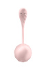 Виброяйцо Satisfyer Ribbed Petal с пультом ДУ, розовое, 7,8 см