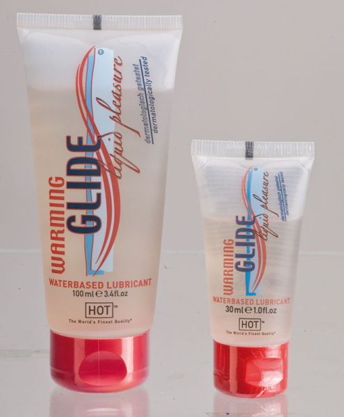 Согревающая смазка на водной основе HOT Glide, 100 мл