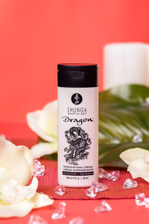 Усиливающий  крем  для пар Shunga  Dragon Sensitive , эффект «ЛЕДЯНОГО ОГНЯ», 60 мл  