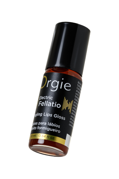 Блеск для губ с виброэффектом Orgie Sexy Vibe Electric Fellatio, содержащий компоненты растений Амазонии