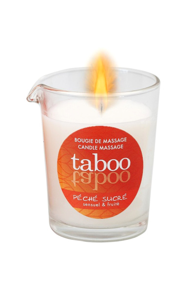 Массажное аромамасло с афродизиаками для женщин RUF Taboo - Pêche sucre, сладкий персик 60 мл