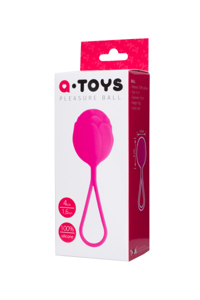 Вагинальные шарики  TOYFA A-Toys, Розовые, 4,0 см, Ø 3,5