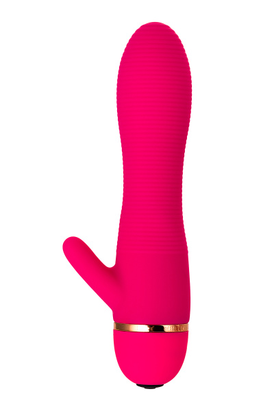 Вибратор TOYFA A-Toys, с клиторальным стимулятором, силикон, розовый, 15,0 см, Ø 3,2 см