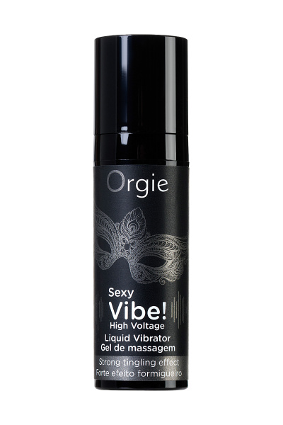 Гель для эротического массажа Orgie Sexy Vibe High Voltage с усиленным эффектом вибрации, 15 мл